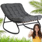 Sodo supamas krėslas Mebel Elite AURORA pilkas