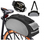 Dviračio bagažinės krep&scaron;ys 13 l, pilkas