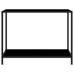 Konsolinis staliukas，konsolinis stalas, juodas, 100x35x75cm, grūdintas stiklas CFE86959