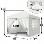 Pavėsinė Fluxar home TN-1045, 300x300cm, balta