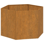 Lovelis，Gėlių dėžė，Gėlių vazonas, rūdžių spalvos, 60x60x45cm, Corten plienas CFE19558