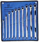 Žiediniais galais prailgintų raktų rinkinys 8-19 mm, 10 vnt.