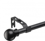 FLY HAWK užuolaidų karnizas matinės juodos spalvos, 71-121 cm