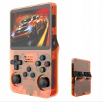 Žaidimų konsolė HappyJoe R36S, 64GB, oranžinė, 10000+ Games, 3.5" IPS Screen, Linux