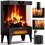 Elektrinis &scaron;ildytuvas Carruzzo Premium Fireplace Heater V-2000 3D Pro+, 2000 W