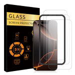 iPhone 17 apsauginis stiklas HD, 3 vnt., spec. rėmas