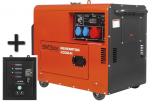 Dyzelinis, trifazis, uždaro tipo elektros generatorius + ATS Kraft&Dele KD3241,12/230/400V, 7kW, 16AG