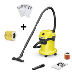 Karcher WD 3 su MicroFleece mai&scaron;eliai 10vnt ir Hepa filtru