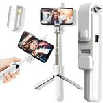 LIVMAN L03s - daugiafunkcis asmenukių lazdas ir trikojis su nuotolinio valdymo pultu ir LED ap&scaron;vietimu, 84cm