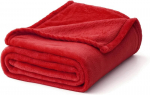 Miulee flisinis pledas, raudonas, 130x150 cm
