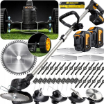 Akumuliatorinis trimeris Majster Pro MP-0416 su 2 akumuliatoriais