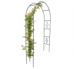 Metalinis sodo pergolės arkos laikiklis rožėms ir vijoklinėms gėlėms, 240 cm, žalias