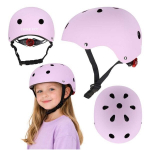 Vaiki&scaron;kas dviračio &scaron;almas &bdquo;Trike Fix&ldquo;, reguliuojamas LED ap&scaron;vietimas, M (55&ndash;58 cm), violetinis