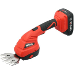Akumuliatorinės žolės ir krūmų žirklės 2in1 vejos ir gyvatvorės pjovimui 18V 2.0Ah 92/180mm 100W YT-828357 YATO