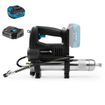 Akumuliatorinis tepimo pistoletas automobiliams ir technikai 690 bar 18V 420 ml su 4Ah baterija ir įkrovikliu HT2E270 Hogert