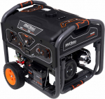 KD696 vienfazis benzininis elektros generatorius 7 kW, 2xAC 230 V/16 A, DC 12 V/8,3 A, 15 HP, su elektriniu ir rankiniu starteriu