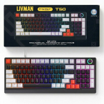 Klaviatūra su RGB ap&scaron;vietimu ir mechaniniais jungikliais T50