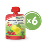 &bdquo;Obuolių ir er&scaron;kėtuogių" tyrelė FLEUR ALPINE, nuo 5 mėn., 90 g x 6 vnt
