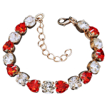 Apyrankė moterims DiamondSky &bdquo;For You II (Siam)&ldquo; su Swarovski kristalais