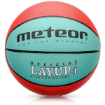 Krep&scaron;inio kamuolys METEOR LAYUP, 4 dydis, mėlynas/raudonas