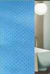 Tekstilinė vonios užuolaida 180x180 cm "Benedomo", Saphire blue
