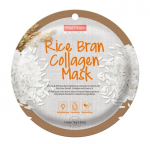 Veido kaukė moterims su kolagenu ir ryžių ekstraktu PUREDERM Rice Bran Collagen Mask, 18g