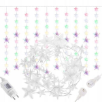 LED girliandos - žvaigždutės su 180 &scaron;viesos diodais, įvairiaspalvės