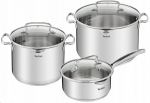 Tefal Duetto puodų rinkinys, pilkas