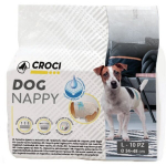 Croci Dog Nappy sauskelnės &scaron;unims, L dydis, 34-48cm, 10vnt.