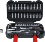 Kontaktligzdu komplekts | 6,3 mm (1/4 ") piedziņa | 46 gab. BGS Technic-2142