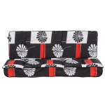 Pagalvė sūpynėms Patio Latina, juoda/raudona