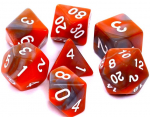 Stalo žaidimų kauliukų rinkinys Rebel RPG, Orange/Gray
