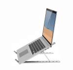 Swissten Aluminium stovas ne&scaron;iojamiems kompiuteriams, 10 - 15", Pilkas