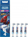 Vaiki&scaron;kas dantų &scaron;epetėlio antgalis Oral-B su Spiderman, 4 vnt.
