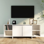 vidaXL Televizoriaus spintelė, baltos spalvos, 130x35x50cm, MDP