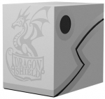 MTG Commander kaladės dėžutė Dragon Shield Double Shell - Ashen White/Black
