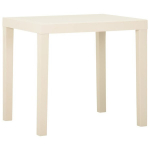 Sodo stalas, 79x65x72 cm, baltas