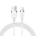 USB Lightning kabelis iPhone, 2.4A, 1.2m, baltas