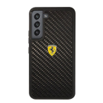 Ferrari Real Carbon Hard Case skirtas Samsung Galaxy S22, juodas