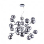 Lubinis &scaron;viestuvas Maytoni Modern chromo spalvos su dūminiais kupolais MOD545PL-24CH