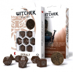 Kauliukų rinkinys The Witcher Geralt rudos ir sidabrinės spalvos