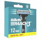 Skustuvo galvutės Gillette Mach 3, 12 vnt.