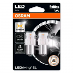LED lemputės P21W, 1W, 12V, geltonos, LEDriving SL serija