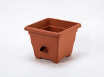 Balkono vazonas su automatiniu laistymu 5,4 l terakotos spalvos, 30x30 cm Bergamot