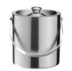 Izoliuotas nerūdijančio plieno kibirėlis ledui, &Oslash;17 x 18,5cm, 2,5l