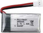 3 vnt. 3,7 V 380 mAh įkraunama Li-Po baterija, skirta Hubsan X4 H107c H107d H107L, Syma X11 X11C, HS170 Rc Quadricopter