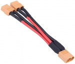 XT60 ki&scaron;tukinės jungties kabelio adapteris lygiagretaus akumuliatoriaus jungčiai 14Awg kabelis, skirtas Rc Lipo (nuo 1 moteri&scaron;kos iki 2 vyri&scaron;kų), 1 vnt.