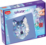 Klijavimas pagal skaičius Creativ Sticker Art Maped