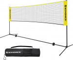 Songmics Badmintono, Teniso tinklas su metaliniu rėmu, 5m, geltona