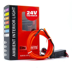 LED &scaron;viesos juostelė automobilio dekoravimui EinParts24V, 2m, raudona